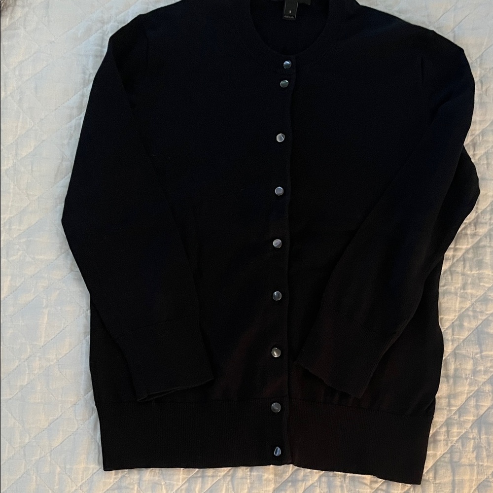 JCrew Women’s Black Cardigan 100% Cotton